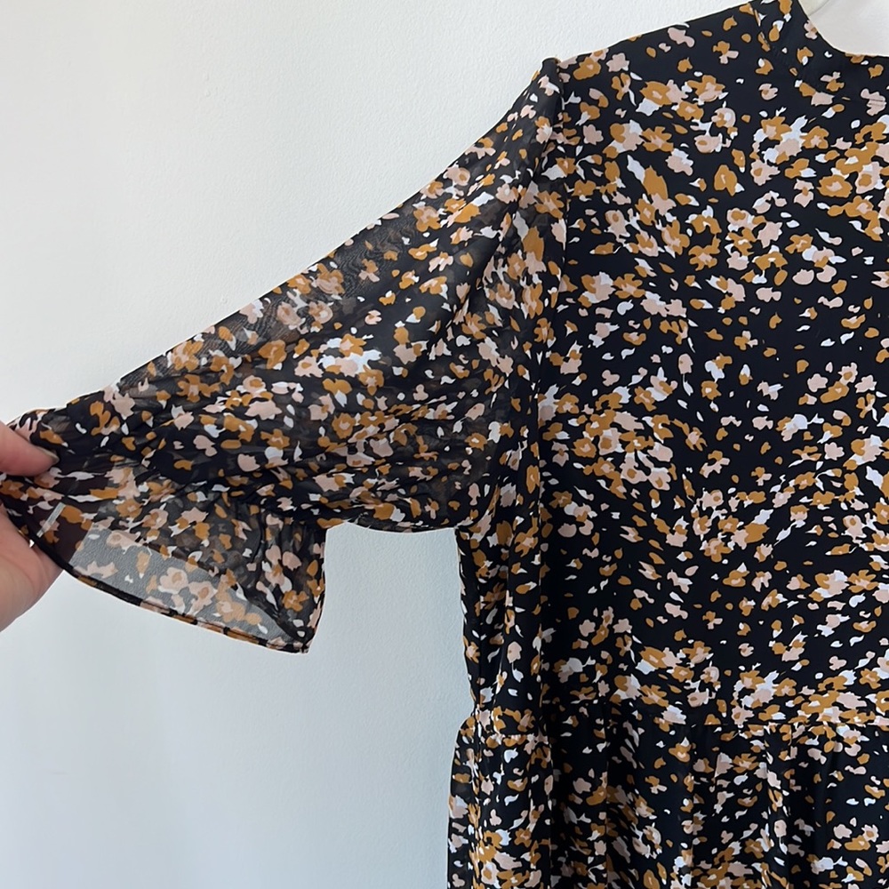 PATTERNED MIDI DRESS - Picture 3 of 9